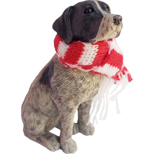Sitting German Shorthaired Pointer Christmas Ornament