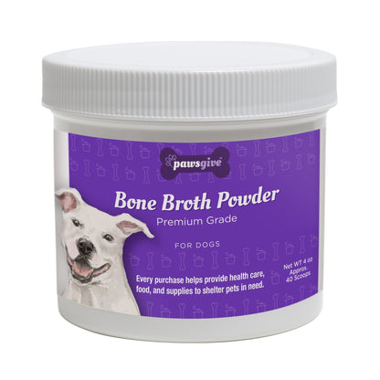 PawsGive - PawsGive Bone Broth Powder For Dogs With Powdered Elk Antler And Bone - Rich In Collagen And Minerals - 4 Oz