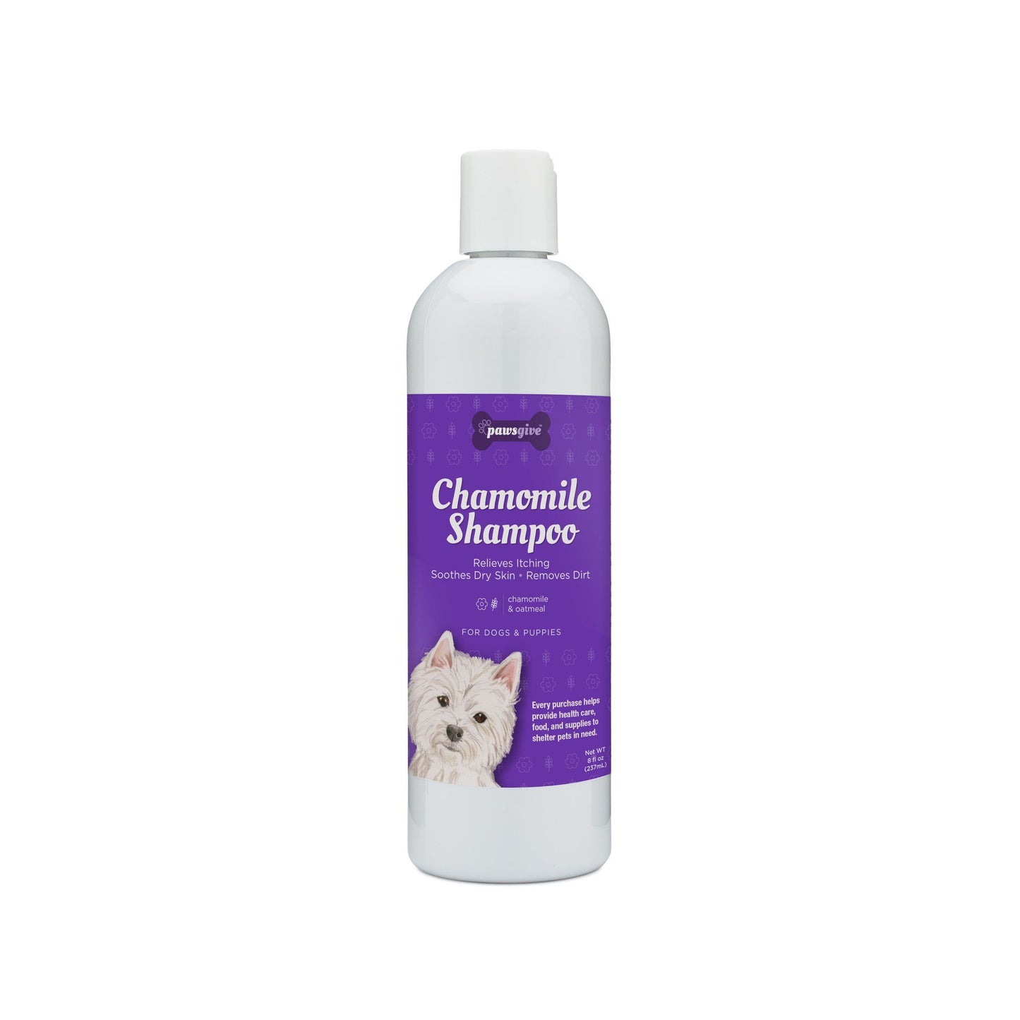 PawsGive - PawsGive Chamomile And Oatmeal Soothing Itch Relief Shampoo For Dogs - 8oz