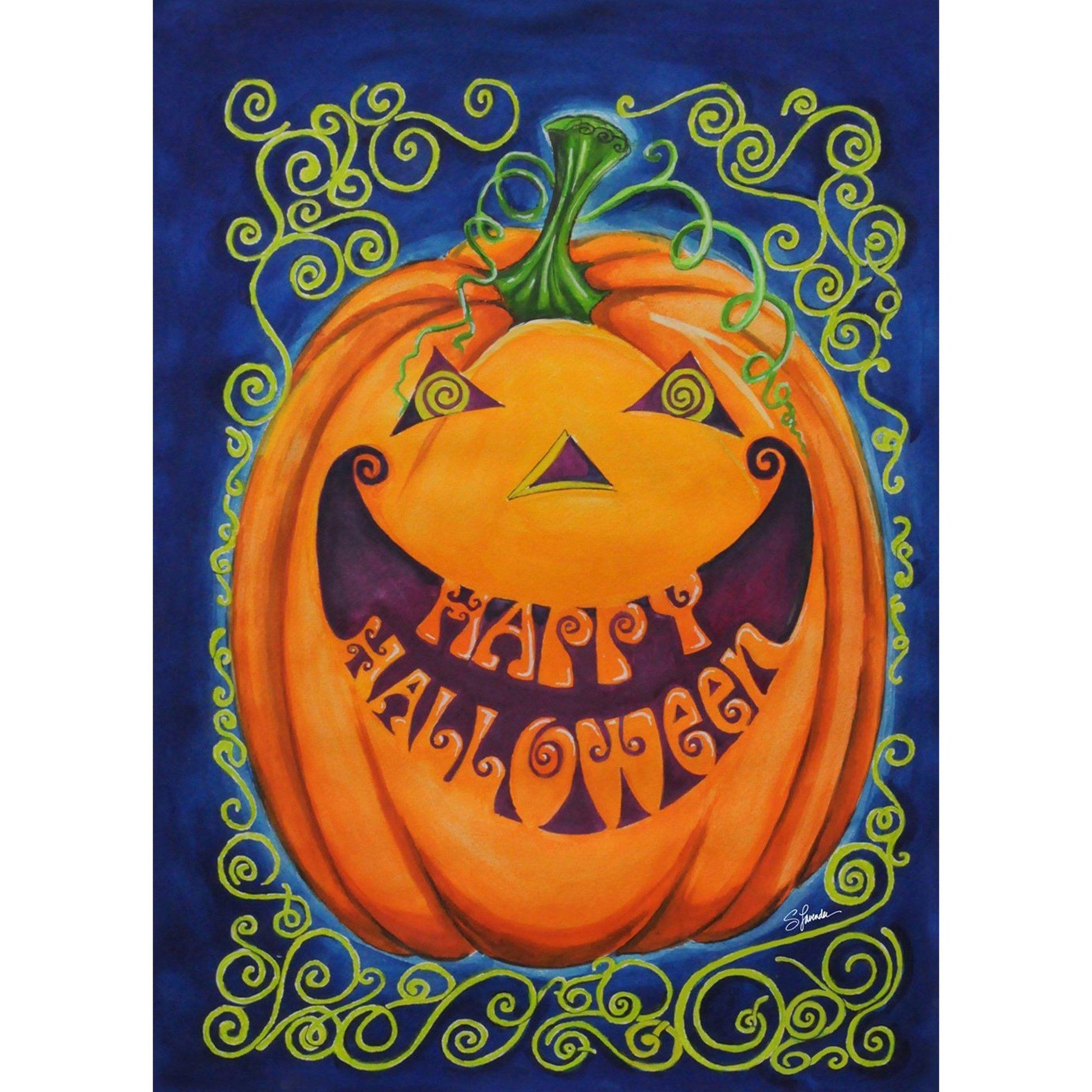 Toland Home Garden - Happy Halloween Spooky Garden Flag