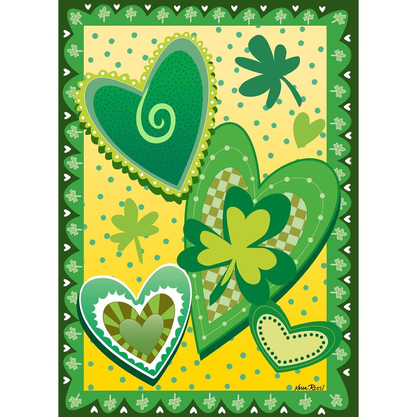 Heart O' The Irish Garden Flag