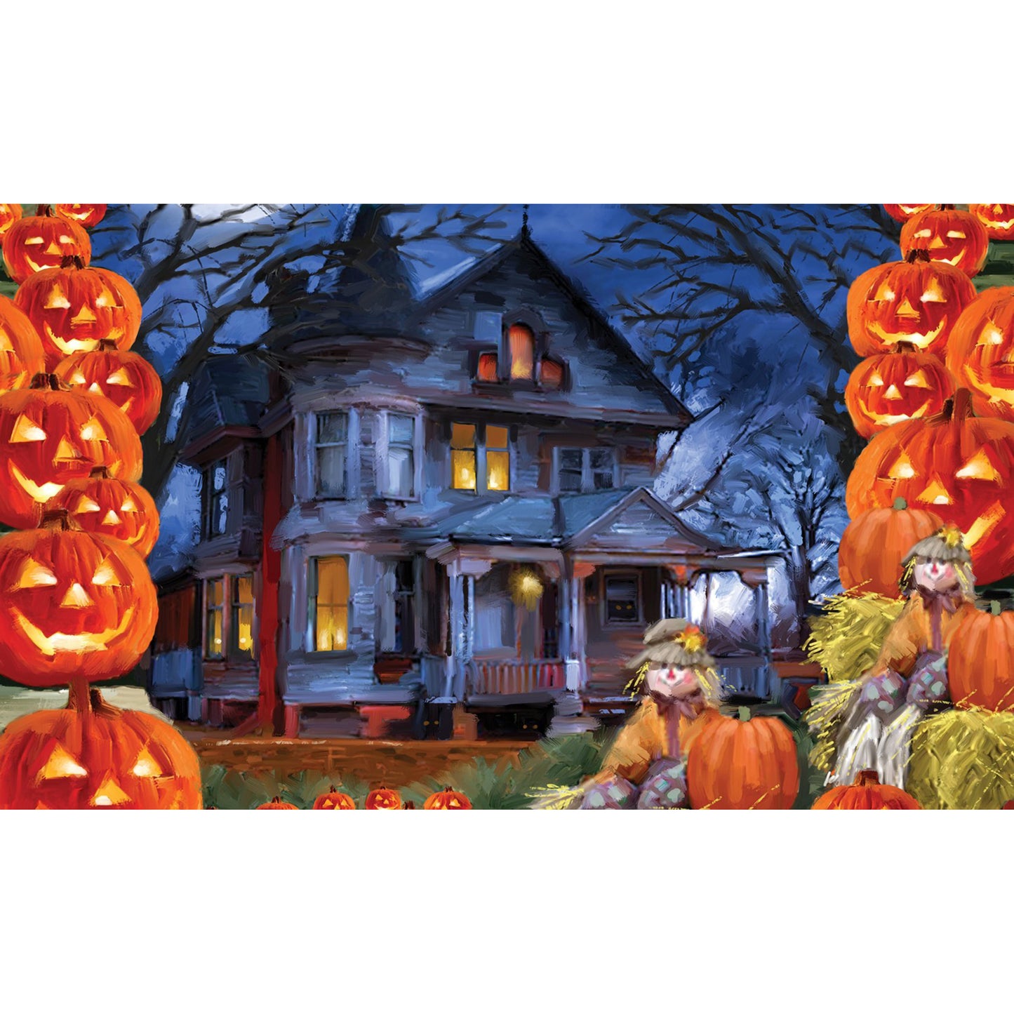 Spooky Manor Door Mat