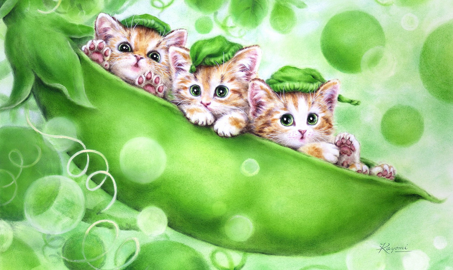 Kittens in a Pod Door Mat
