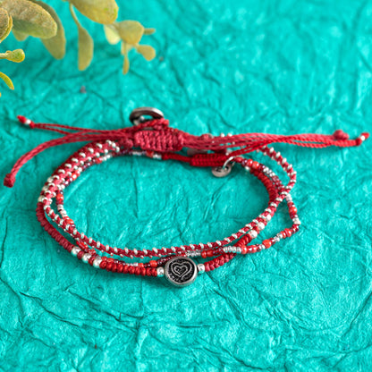 Love is Strong Wakami Woven Bracelet