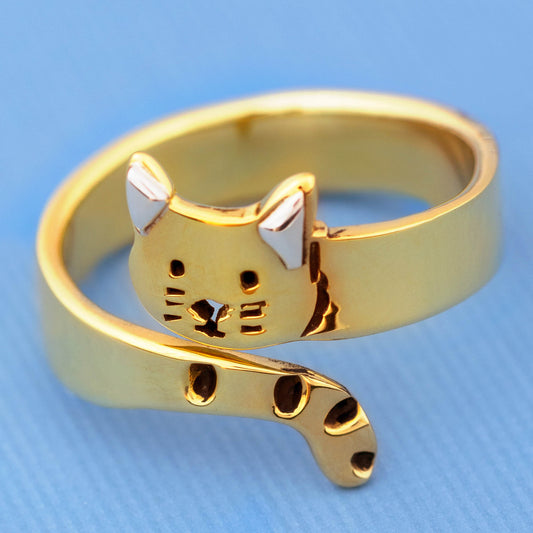 Sweet Cat Hugger Ring