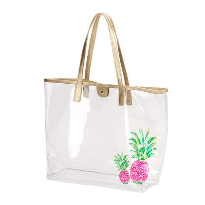 Pineapple Clear Retreat Tote