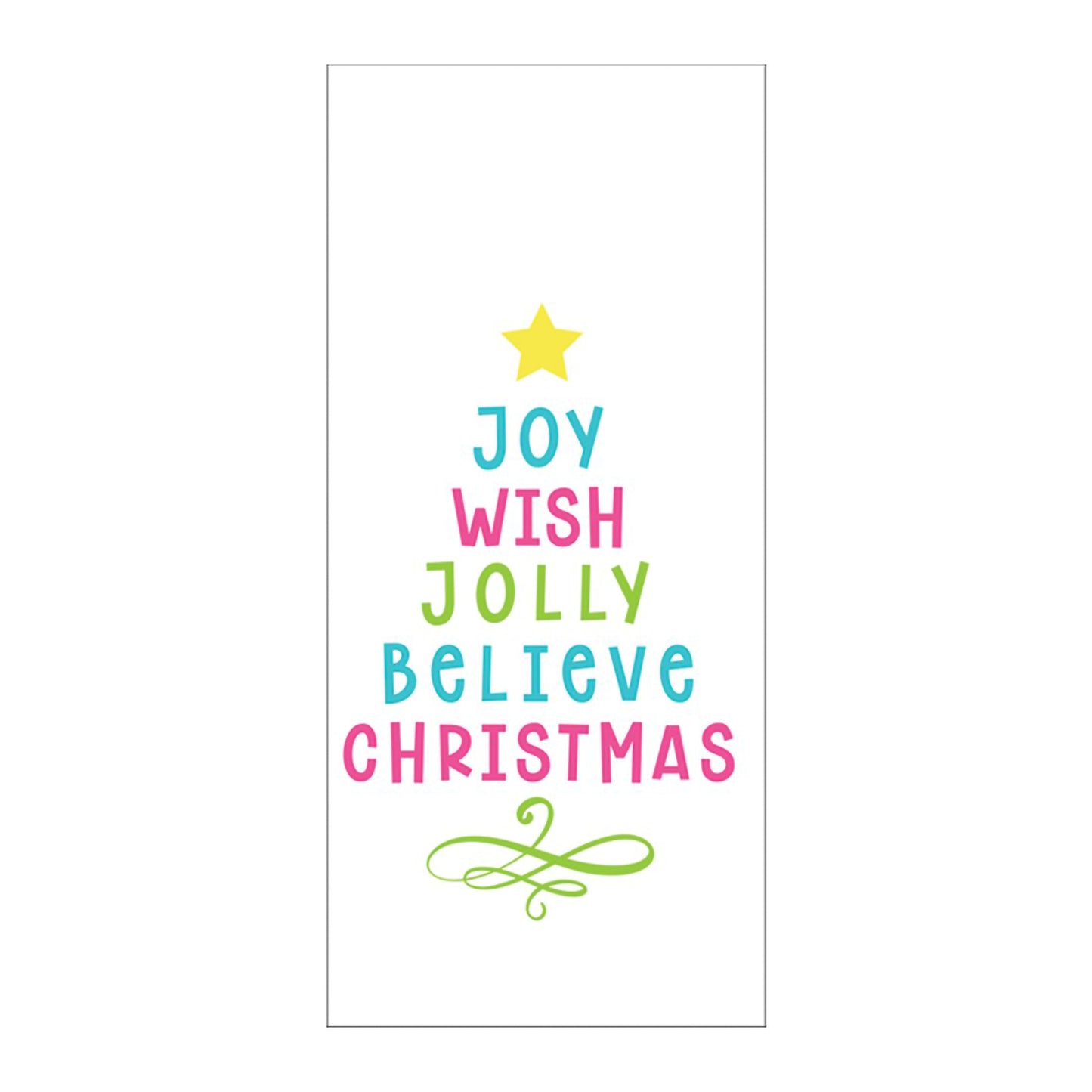 Joy Wish Jolly Tree Hand Towel