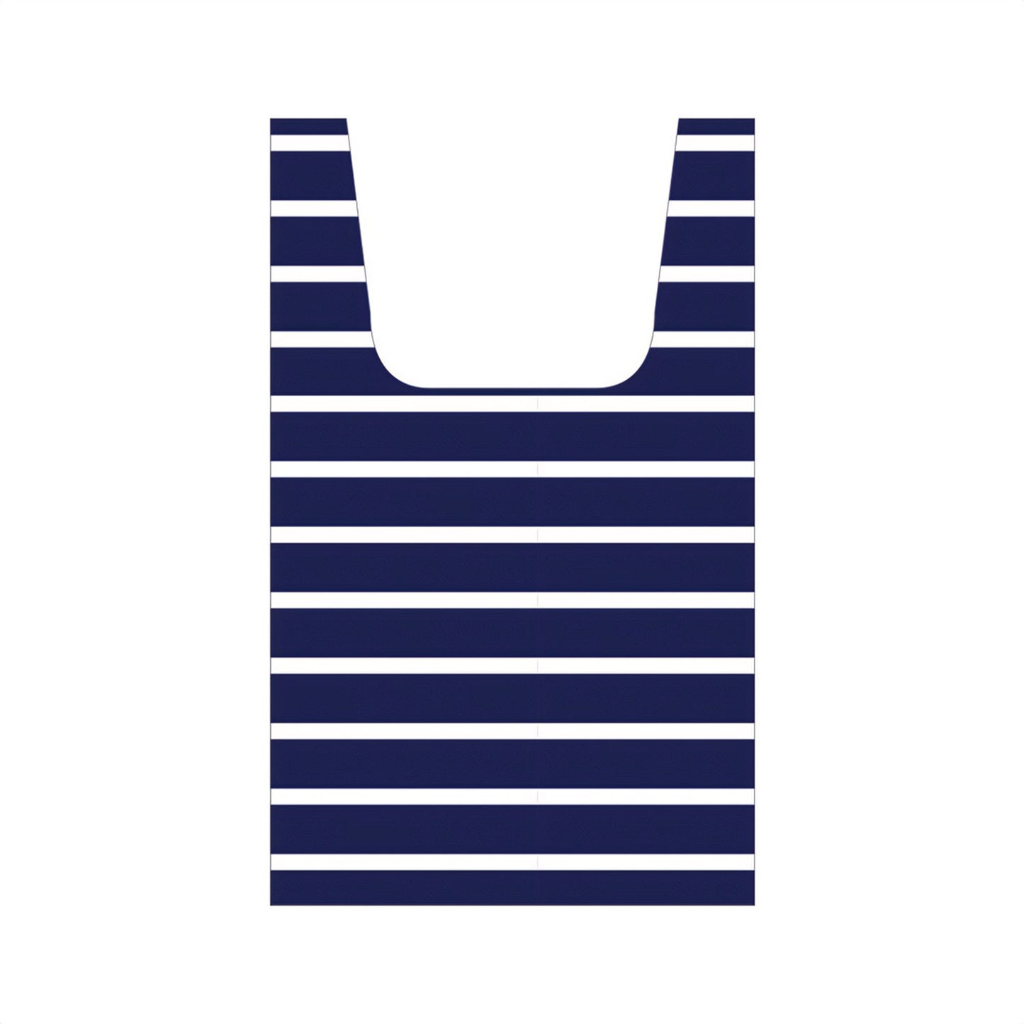 Navy & White Stripes Reusable Bag