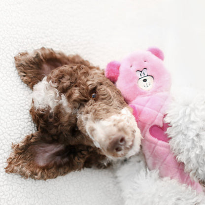 Zippy Paws Jigglerz Pink Bear Dog Toy