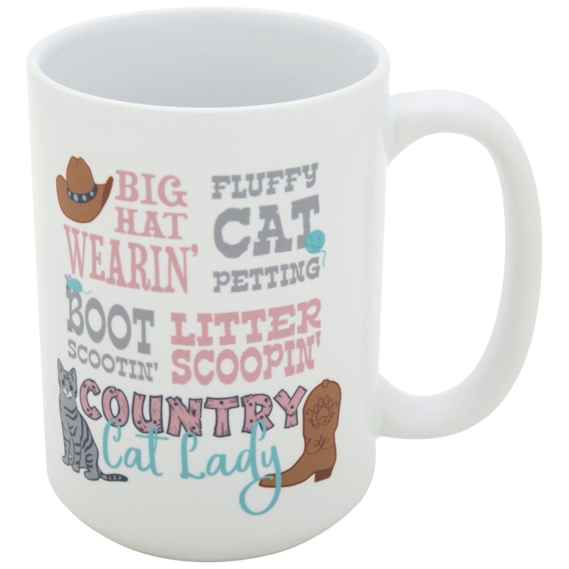 Boot Scootin' Country Cat Lady Mug