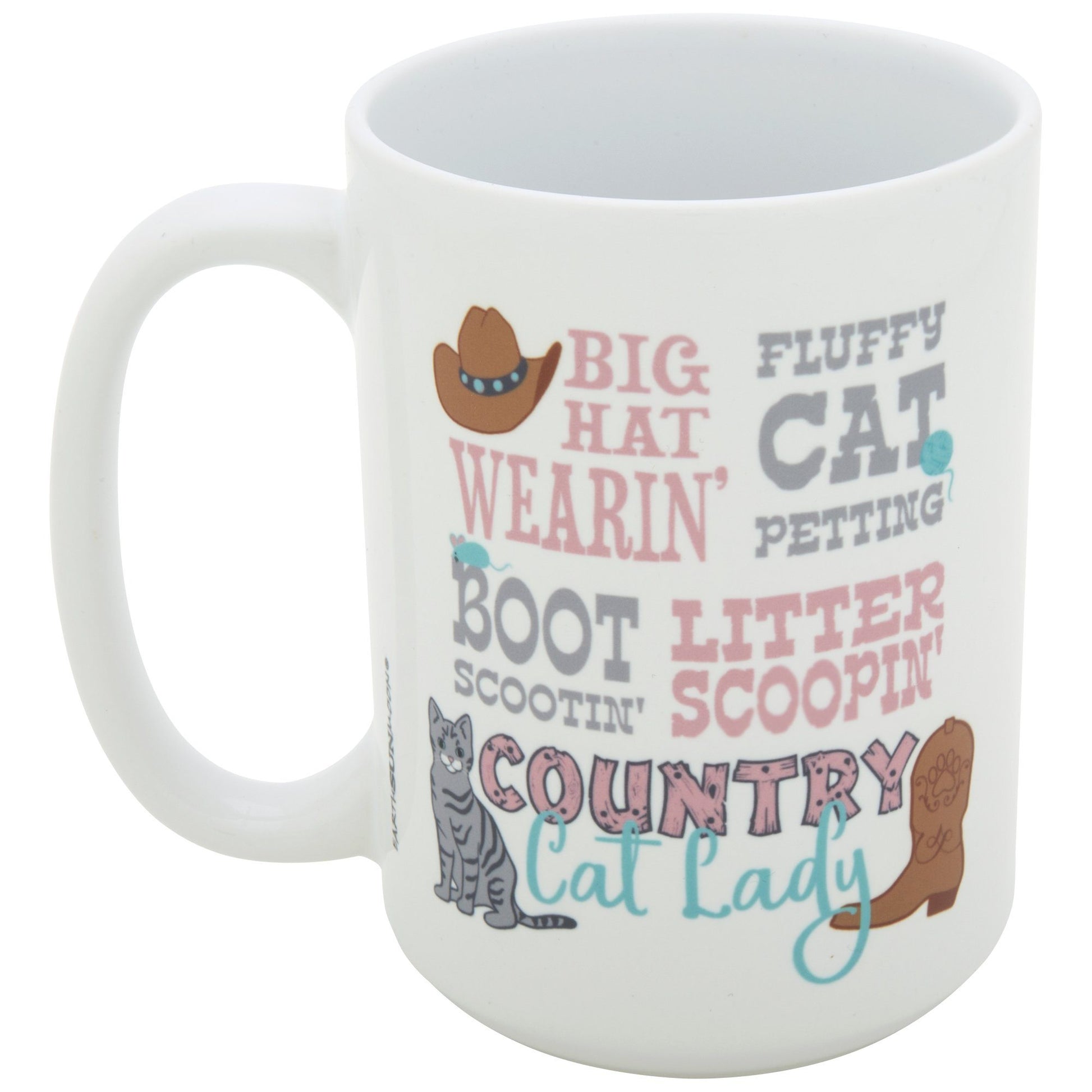 Boot Scootin' Country Cat Lady Mug