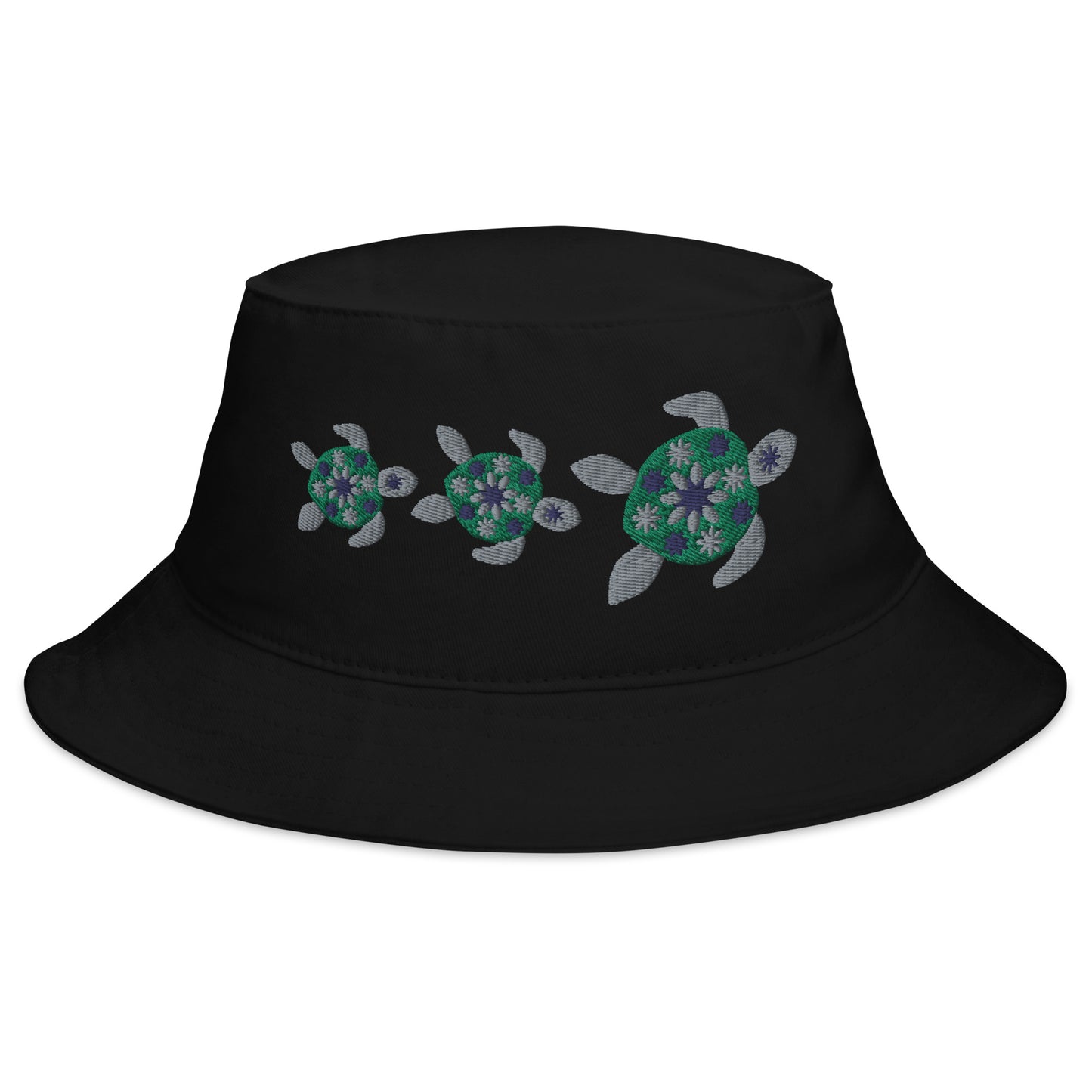 Flower Sea Turtles Bucket Hat
