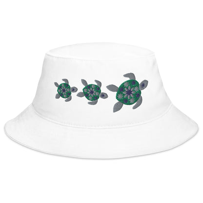 Flower Sea Turtles Bucket Hat