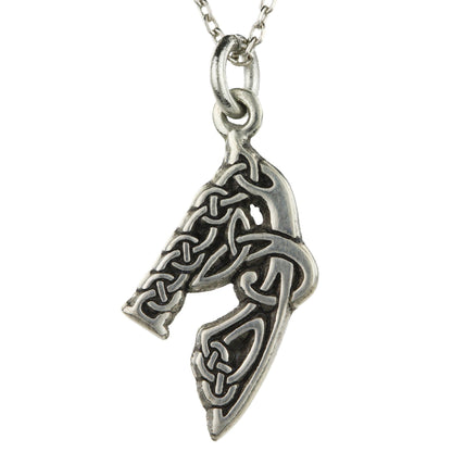 Celtic Alphabet Pewter Necklace