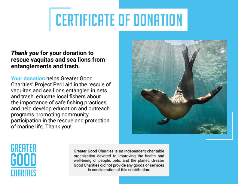 Rescue Vaquitas and Sea Lions from Entanglements and Trash