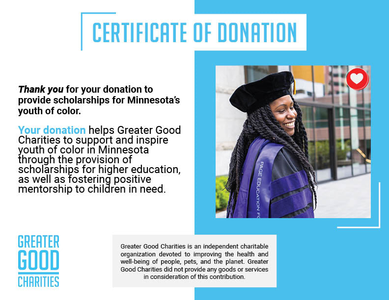 Help Provide Scholarships to Minnesota’s Youth of Color!