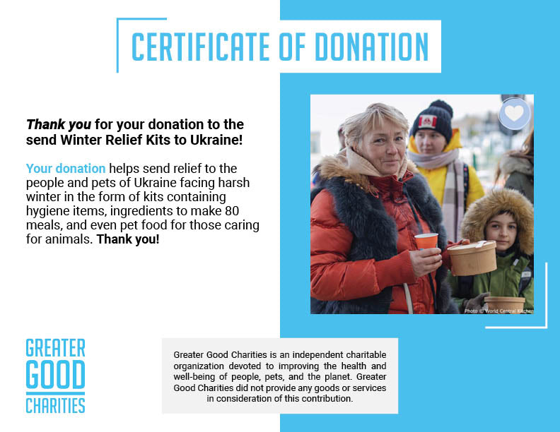 Winter Relief Kits for Families in Ukraine