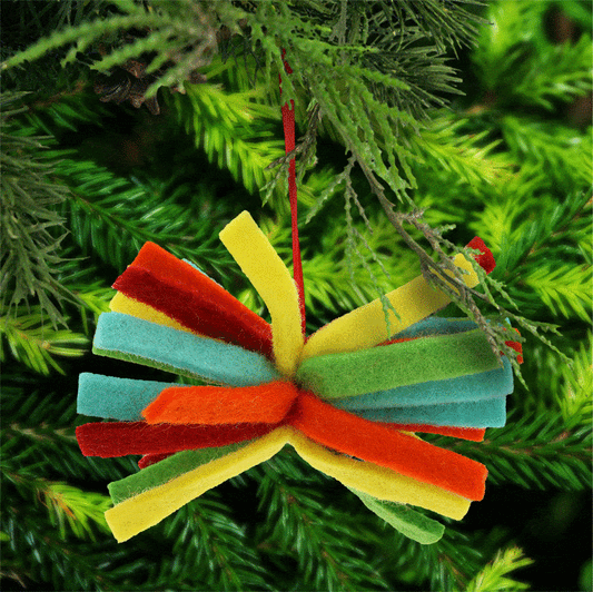 Color Burst Felt Ornament
