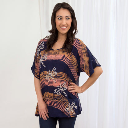 Cross Lines Dragonfly Top