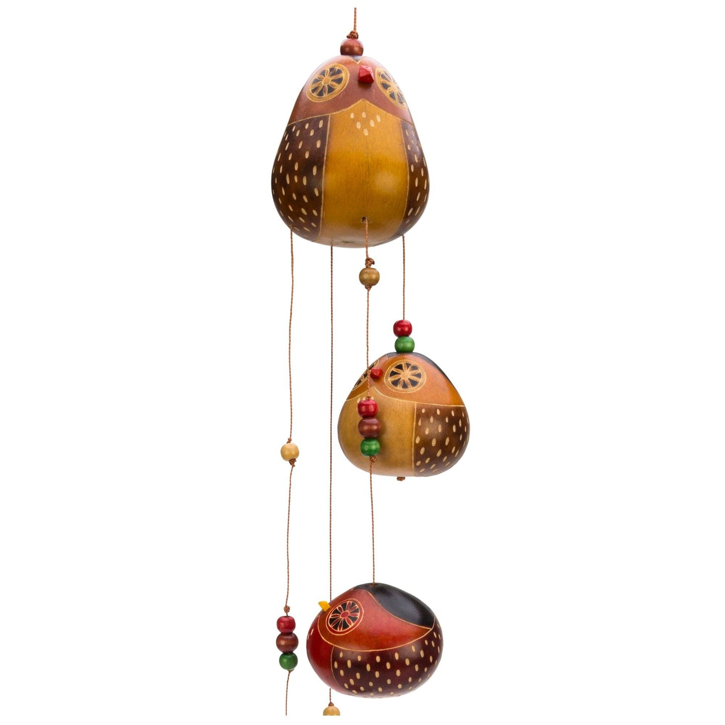 Dancing Owls Gourd Wind Chime