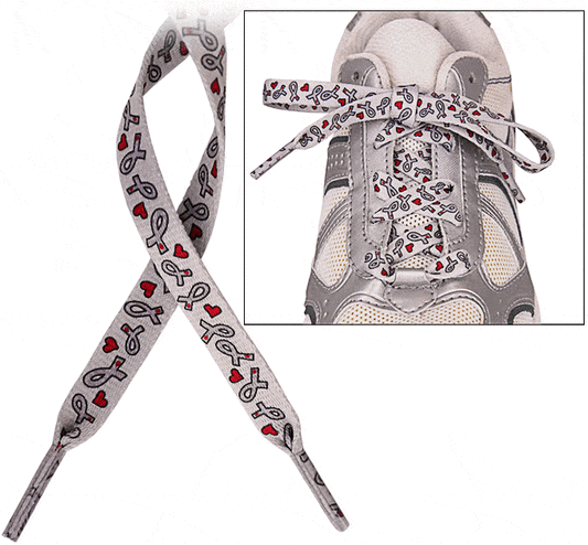 Diabetes Awareness Ribbon Shoelaces