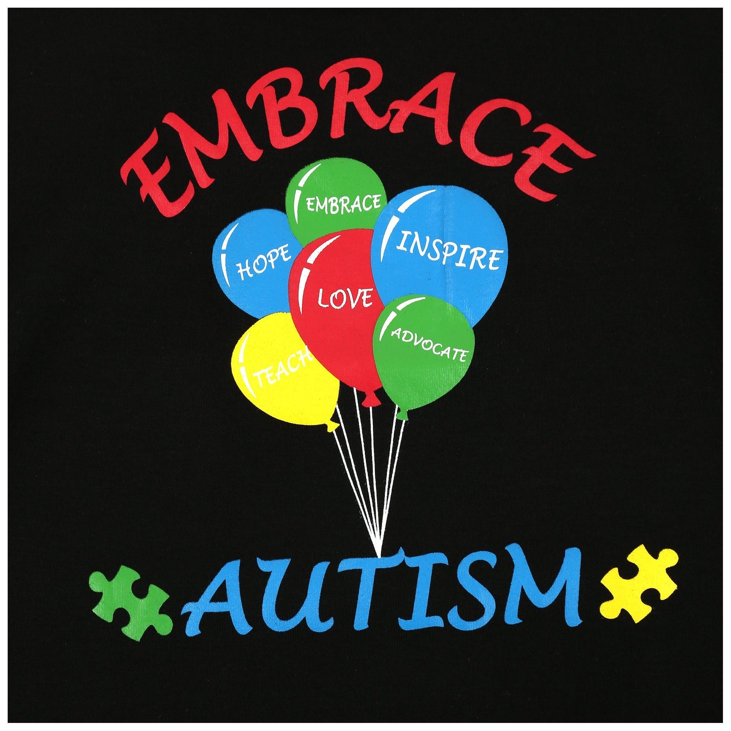 Embrace Autism Balloons Tank Top