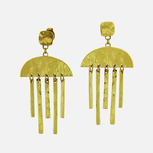 Chapala Hammered Post Earring