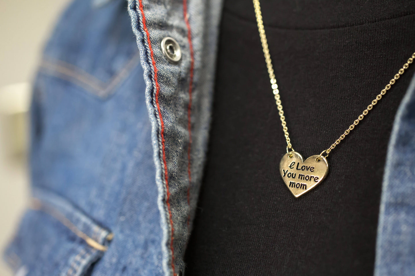 I Love You More Mom Necklace