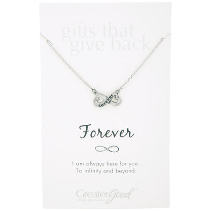 Infinite Strength Of Love Pewter Necklace