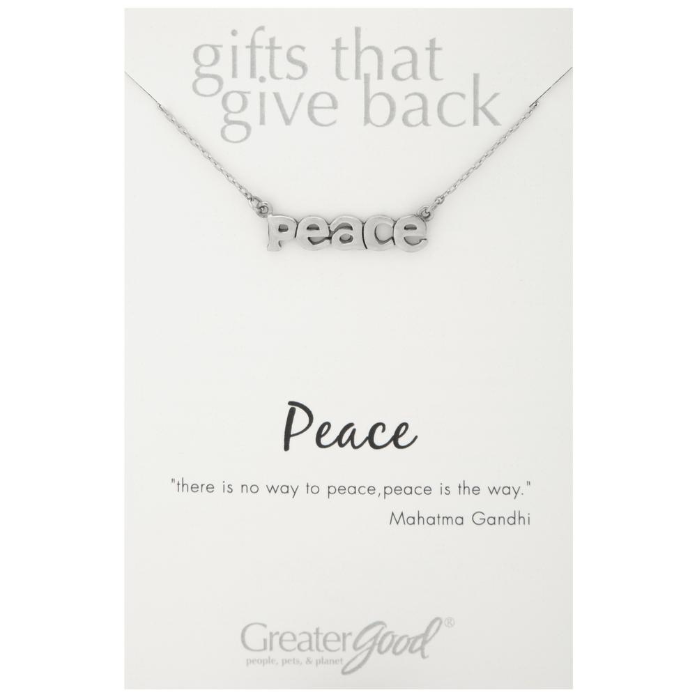 Inspirational Word Pewter Necklace