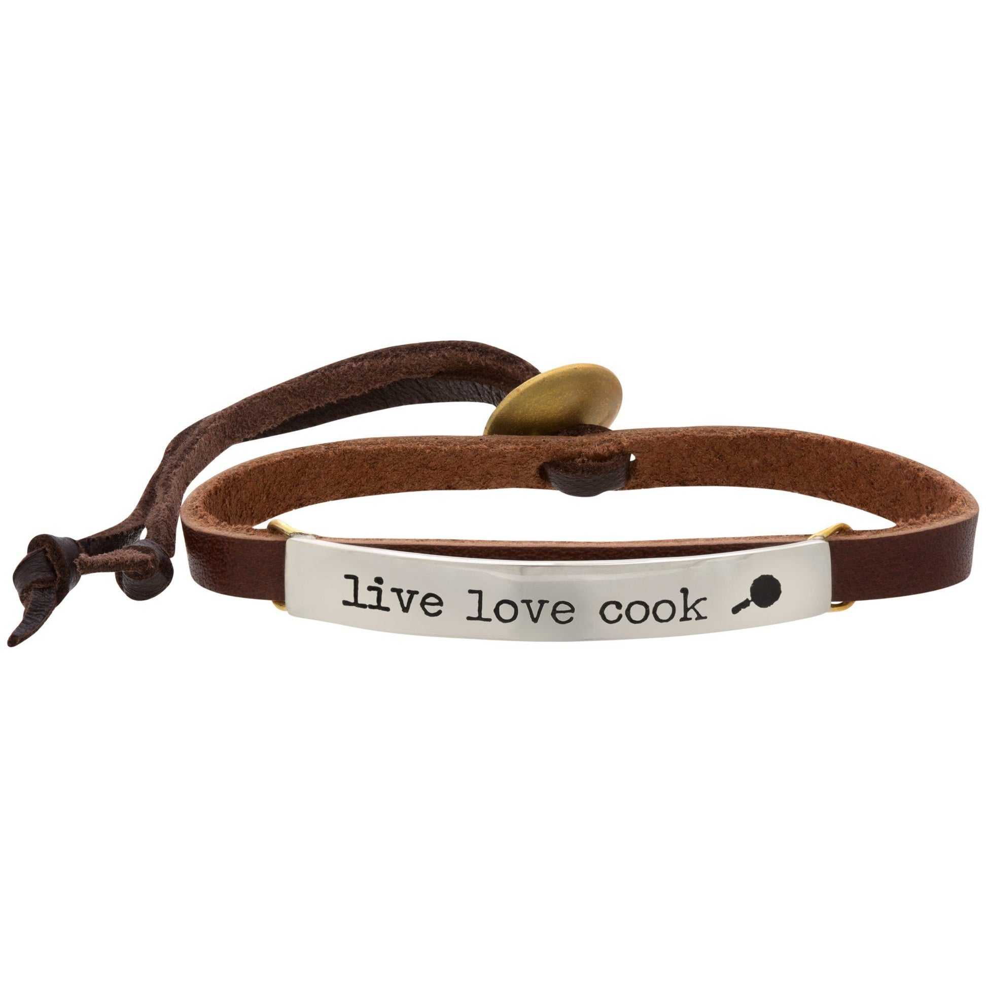 Live Love Cook Leather Bracelet