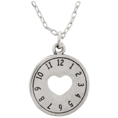 Love Is Timeless Pewter Necklace
