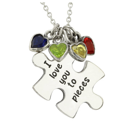 Love You To Pieces Sterling Necklace