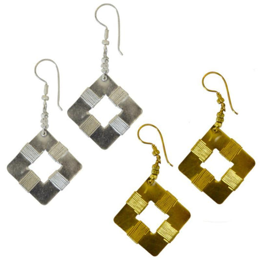 New Dimensions Square Earrings