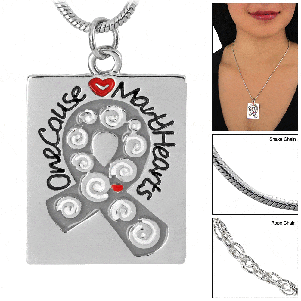 One Cause Many Hearts Diabetes Awareness Necklace