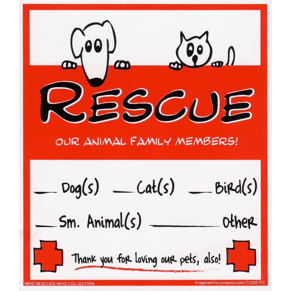 Pet Rescue Alert Stickers & Wallet Card Set