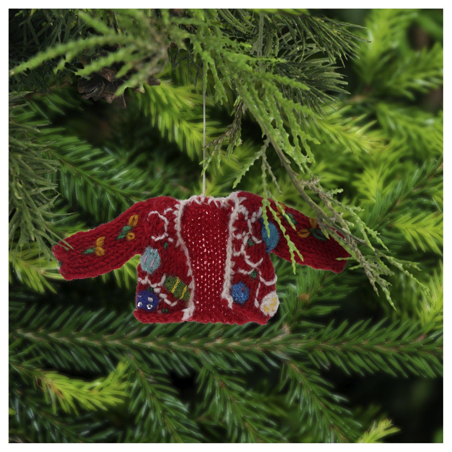 Promo - PROMO - Christmas Lights Sweater & Stocking Ornaments - Set Of 2