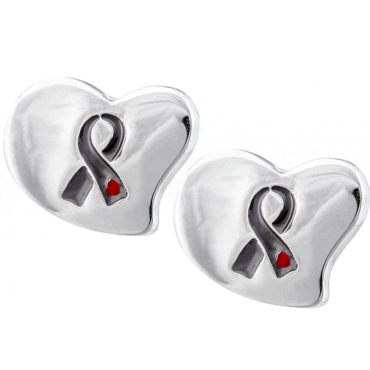 Promo - PROMO - Diabetes Awareness Heart Earrings