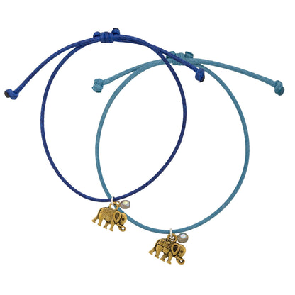 Promo - PROMO - Pair Of Elephants Bracelets Set
