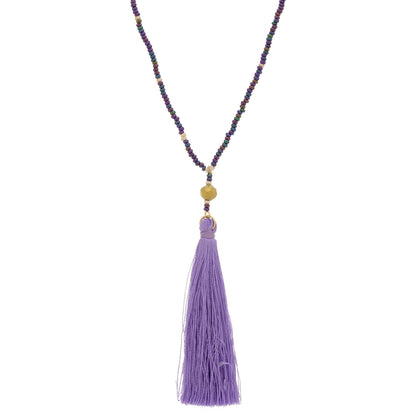 Promo - PROMO - Purple Tassel Necklace