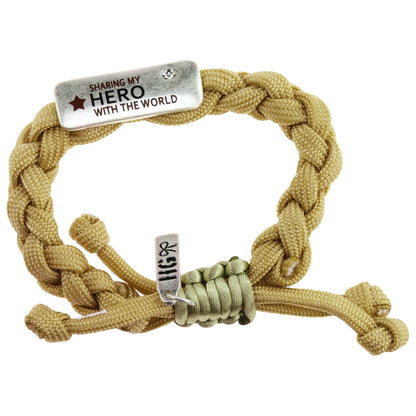 Sharing My Hero With The World Paracord Bracelet