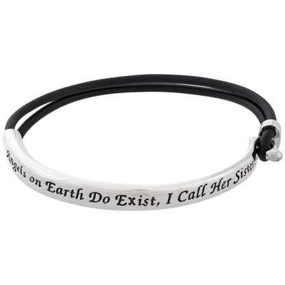 Sisters Are Angels On Earth Bracelet