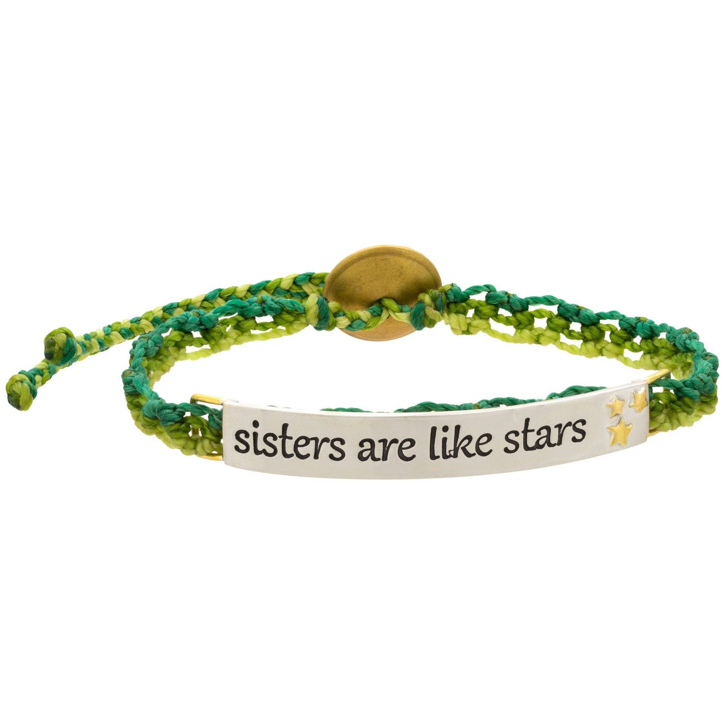Sisters Are Like Stars Woven Bracelet