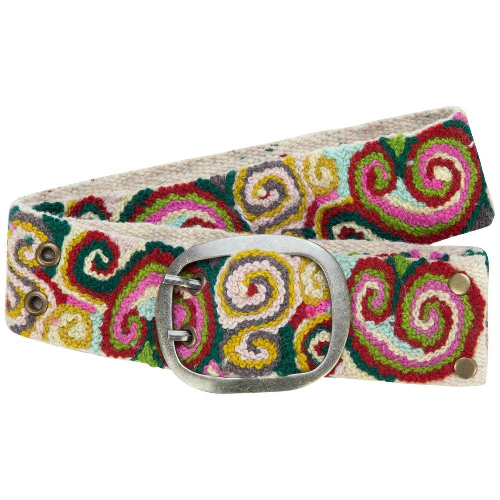Swirling Sensations Embroidered Belt