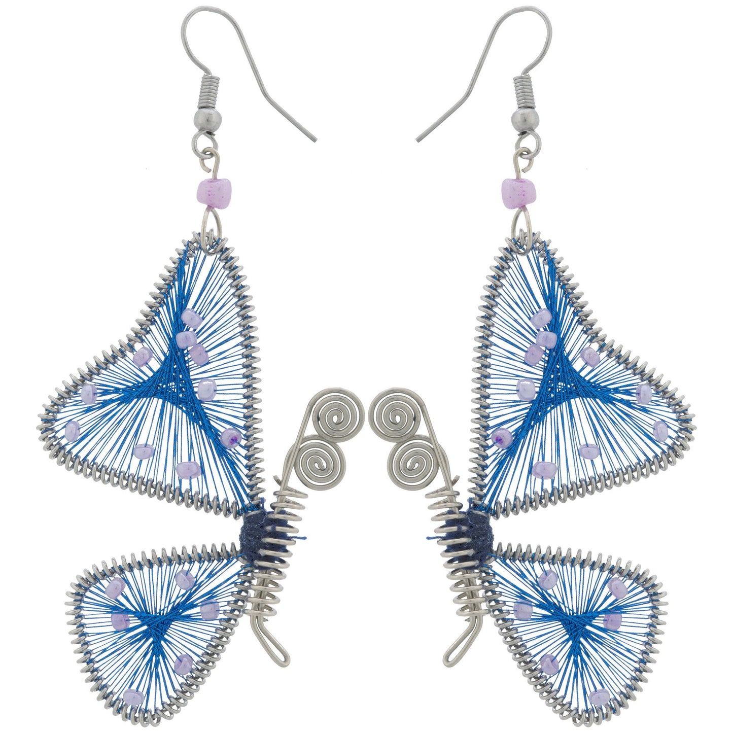 Threaded Butterfly Earrings