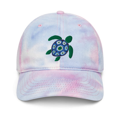 Sea Turtle Tie-Dye Baseball Hat