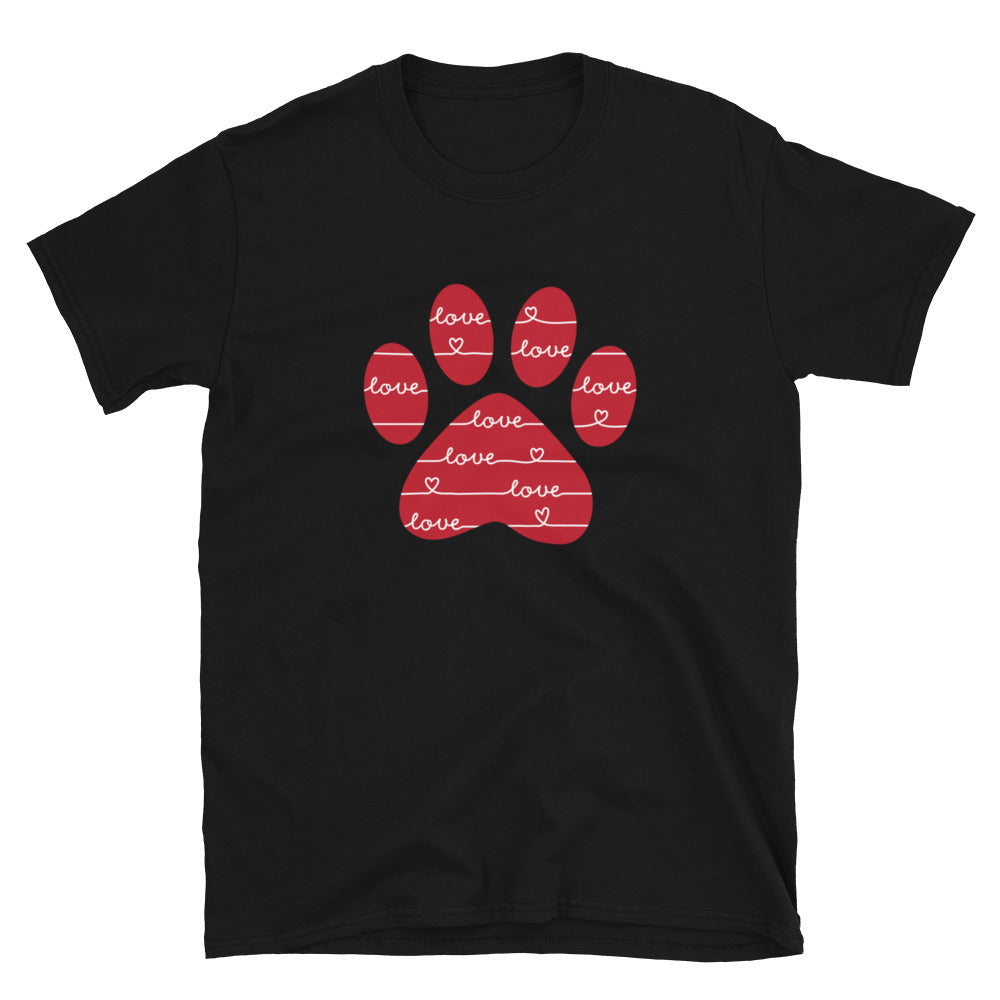 Love & More Love Paw Print T-Shirt