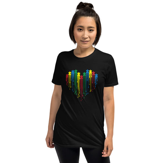 Painted Heart for Autism T-Shirt
