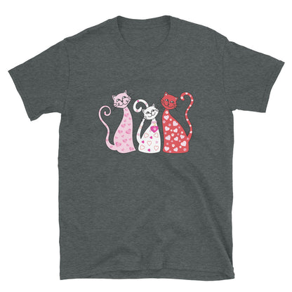 Whimsy Valentine Cats T-Shirt