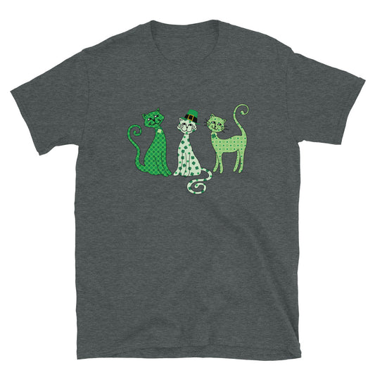 Whimsy St. Patrick's Day Cats T-Shirt